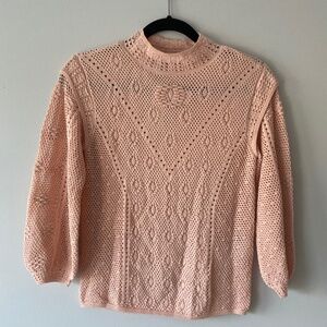 White House Black Market Stitchy Pullover Sweater